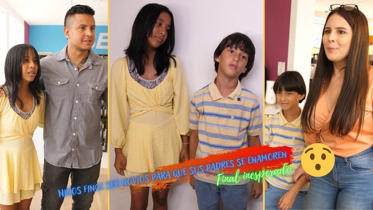 Niños finge ser novios para que sus padres se enamoren 😂😍