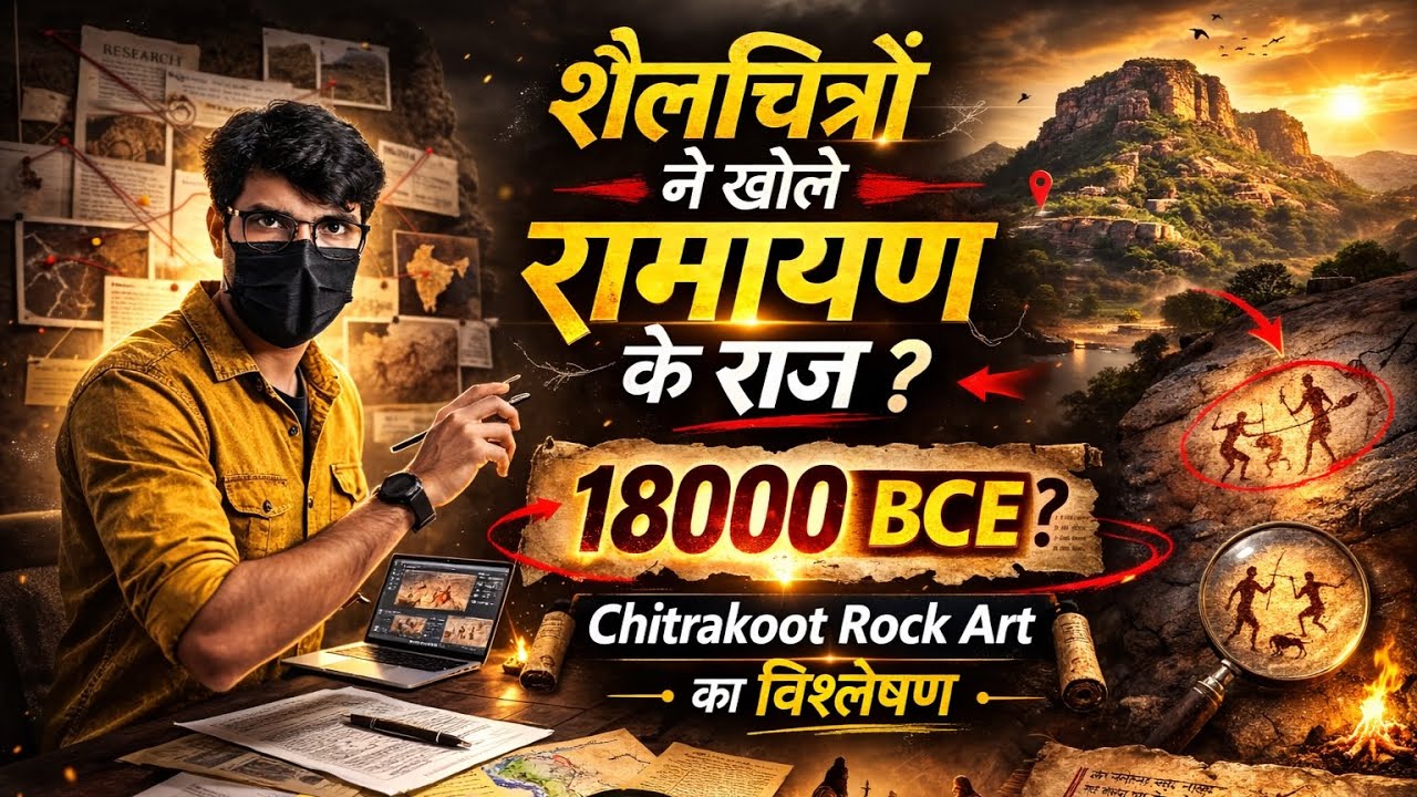 क्या Ramayan 18000 BCE की है? Chitrakoot Rock Art का विश्लेषण