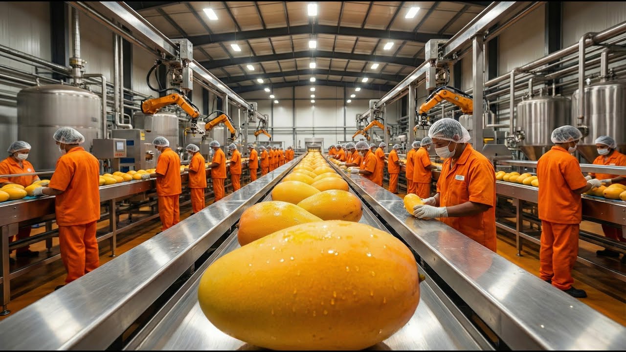 Inside a Mango Processing Plant | Full Process