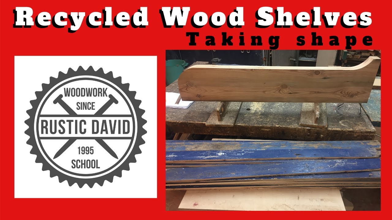 Woodworking Project for Isolation and Sanity - 4 - Recycled Wood Shelves!!!