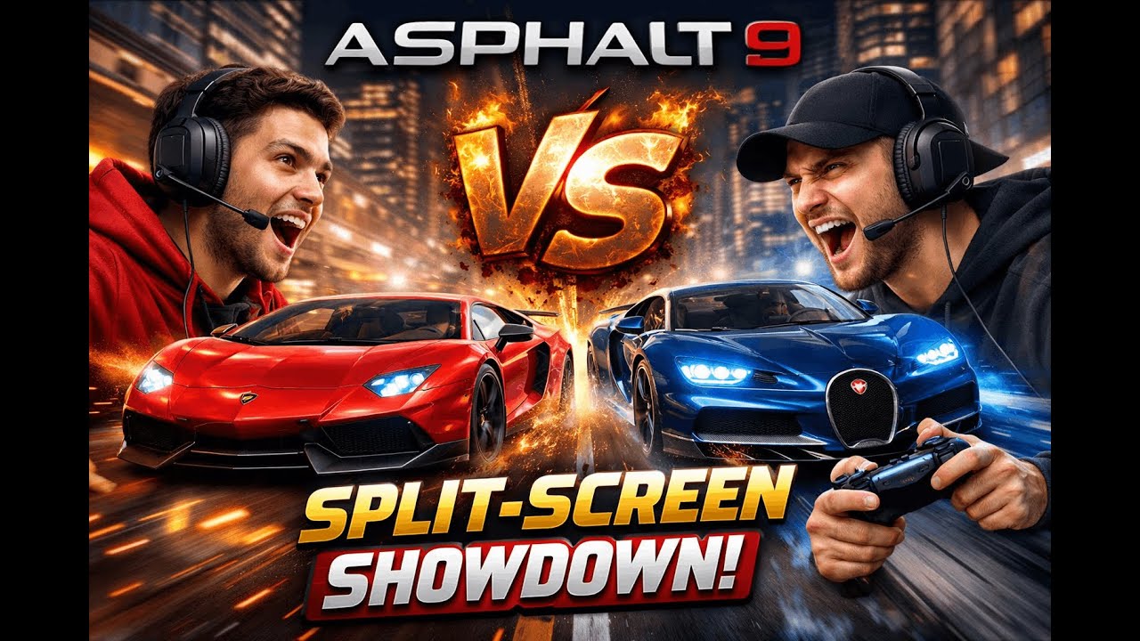 Ultimate Asphalt 9 Split-Screen Battle | PC Steam Racing With Friend