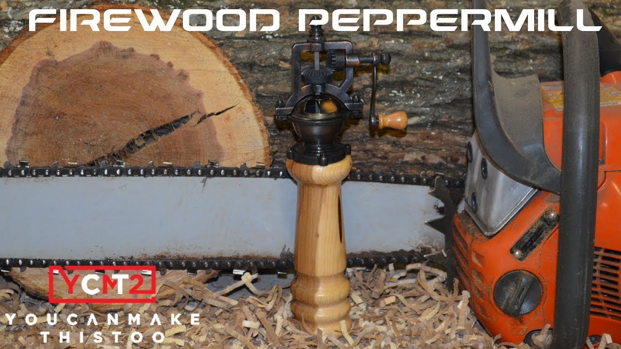 Reclaimed Walnut Firewood Peppermill Grinder