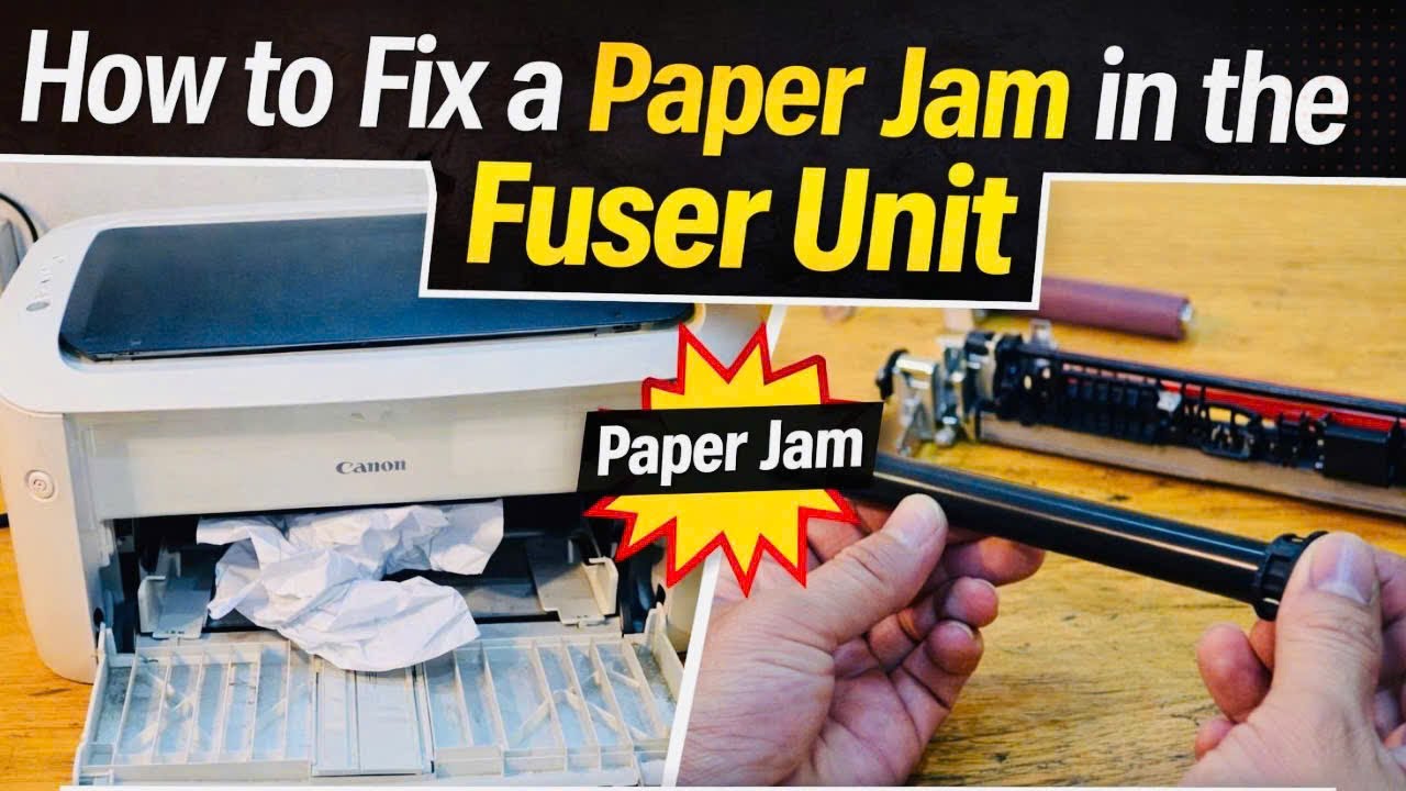 How to Fix a Paper Jam in the Fuser Unit on the Canon LBP6030w Printer