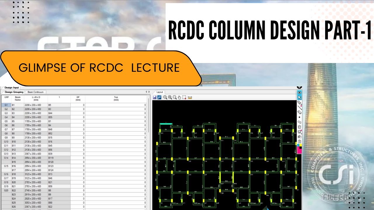 RCDC : Column Design Part-1