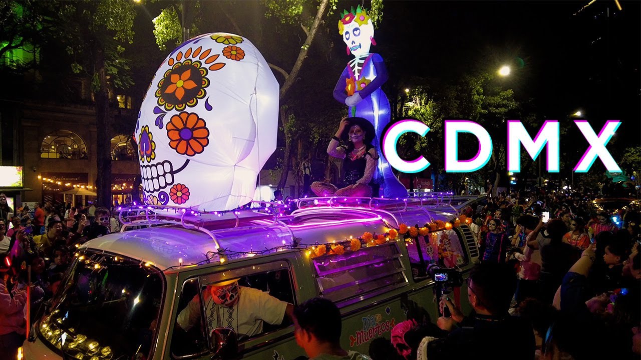 DESFILE DE CATRINAS CDMX 2023 🌿 DAY of the DEAD CELEBRATION! Sunday Night Walking Tour 4K