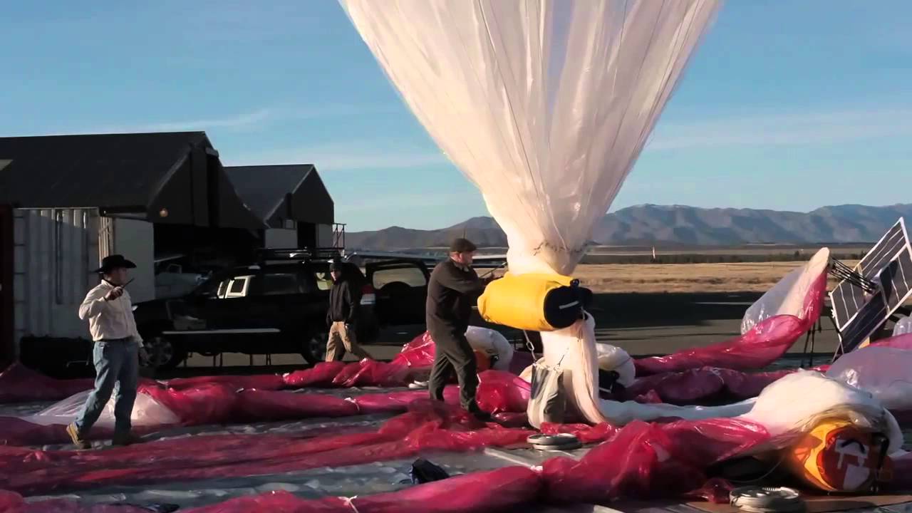 Google Project Loon balloon launch in New Zealand