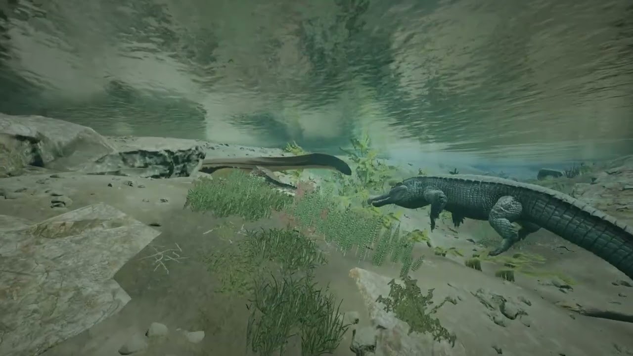 Path of Titans - Tylosaurus vs. Sarcosuchus Duo (001)