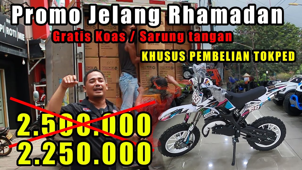 PROMO MOTOR MINI TRAIL LENKA MC 69, TERSEDIA 100 UNIT!!!