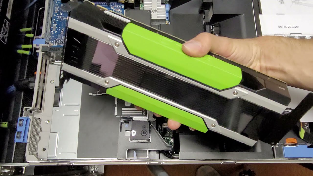 Discussing power caveats with the Tesla K80 in a Dell Poweredge R720 and installing it