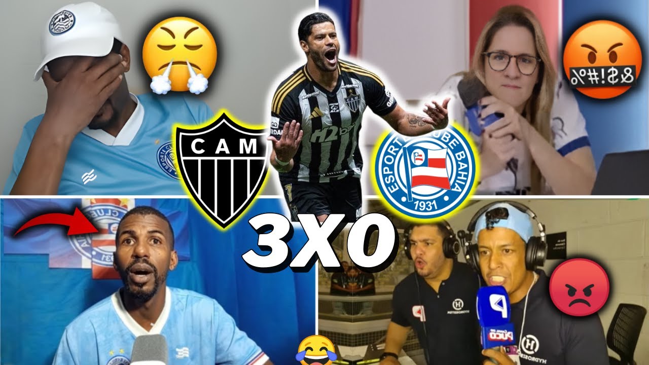 REA&Ccedil;&Otilde;ES DO BAHIA REVOLTADOS COM DERROTA PRO GALO - ATL&Eacute;TICO-MG 3X0 BAHIA - BRASILEIR&Atilde;O 2025