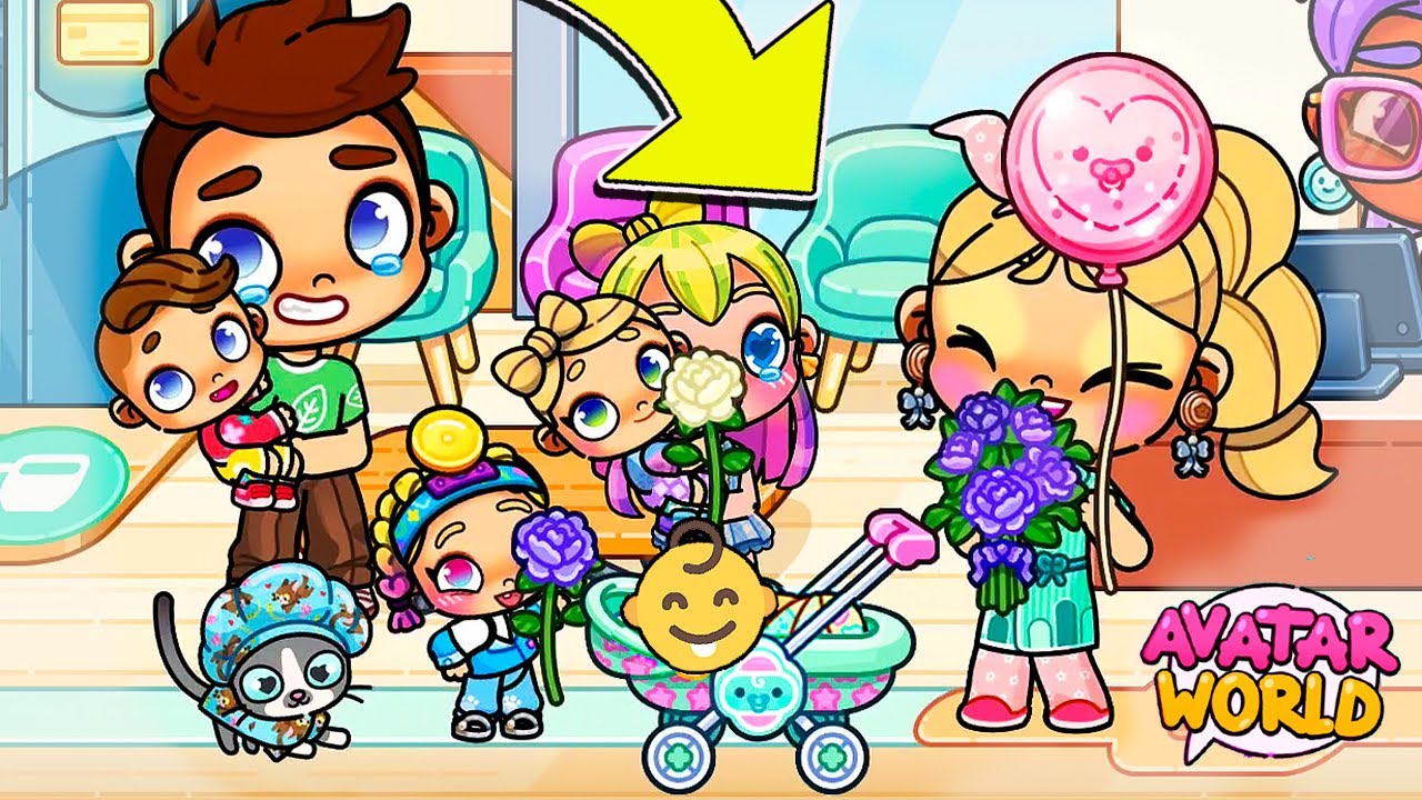 ВЫПИСКА ИЗ РОДДОМА 🤰🏥 в AVATAR WORLD ИСТОРИЯ 💕 РУТИНА СЕМЬИ 👨‍👩‍👧‍👦ОБНОВЛЕНИЕ СЕКРЕТЫ СЕРИАЛ