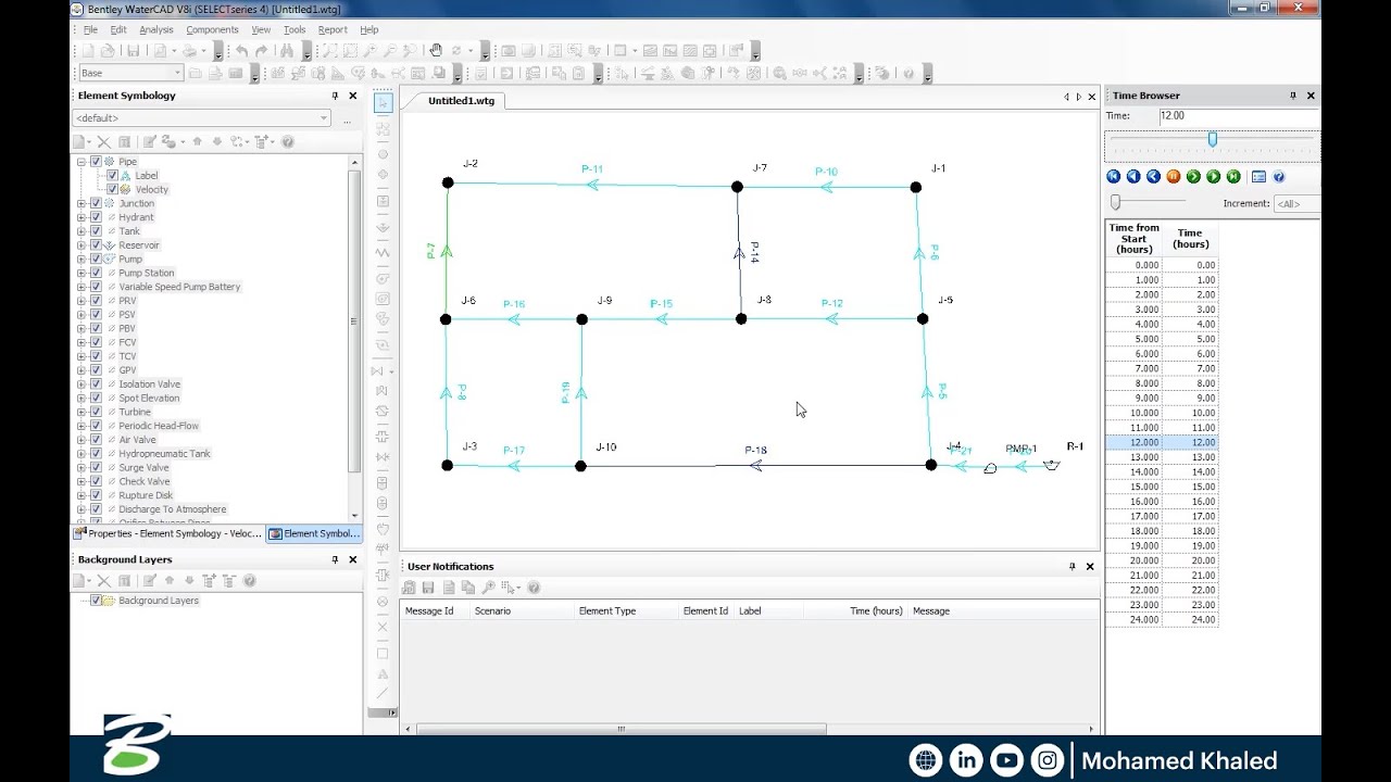 تعلم برنامج وتركاد Learn WaterCad in One video