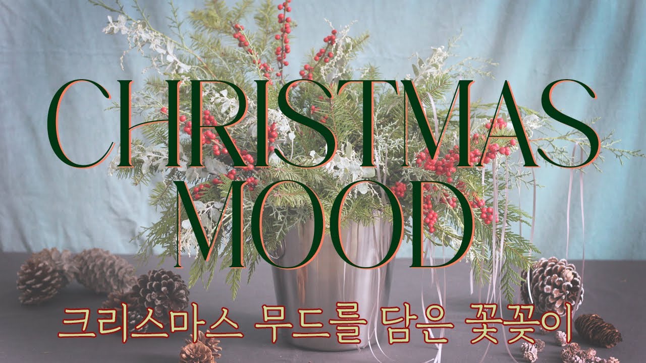 Christmas mood [크리스마스 무드를 담은 꽃꽂이]