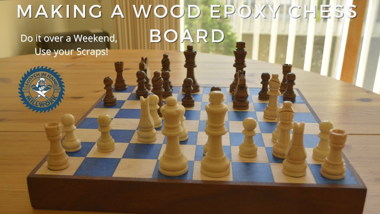 Making a Wood Epoxy Chess Board