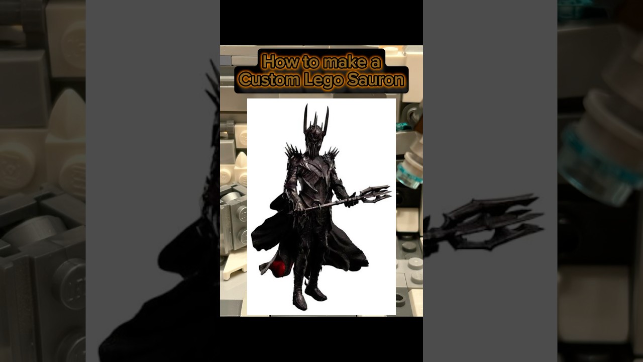 ⁠how to make a custom Lego Sauron! @DeadDoomLego #lego #lotr #sauron #rings ​⁠#saluman