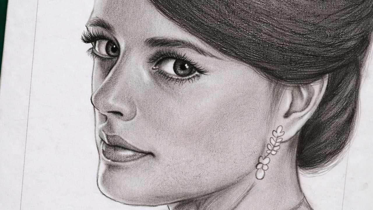 ✨ Hyper Realistic Face Drawing Tutorial ✏️