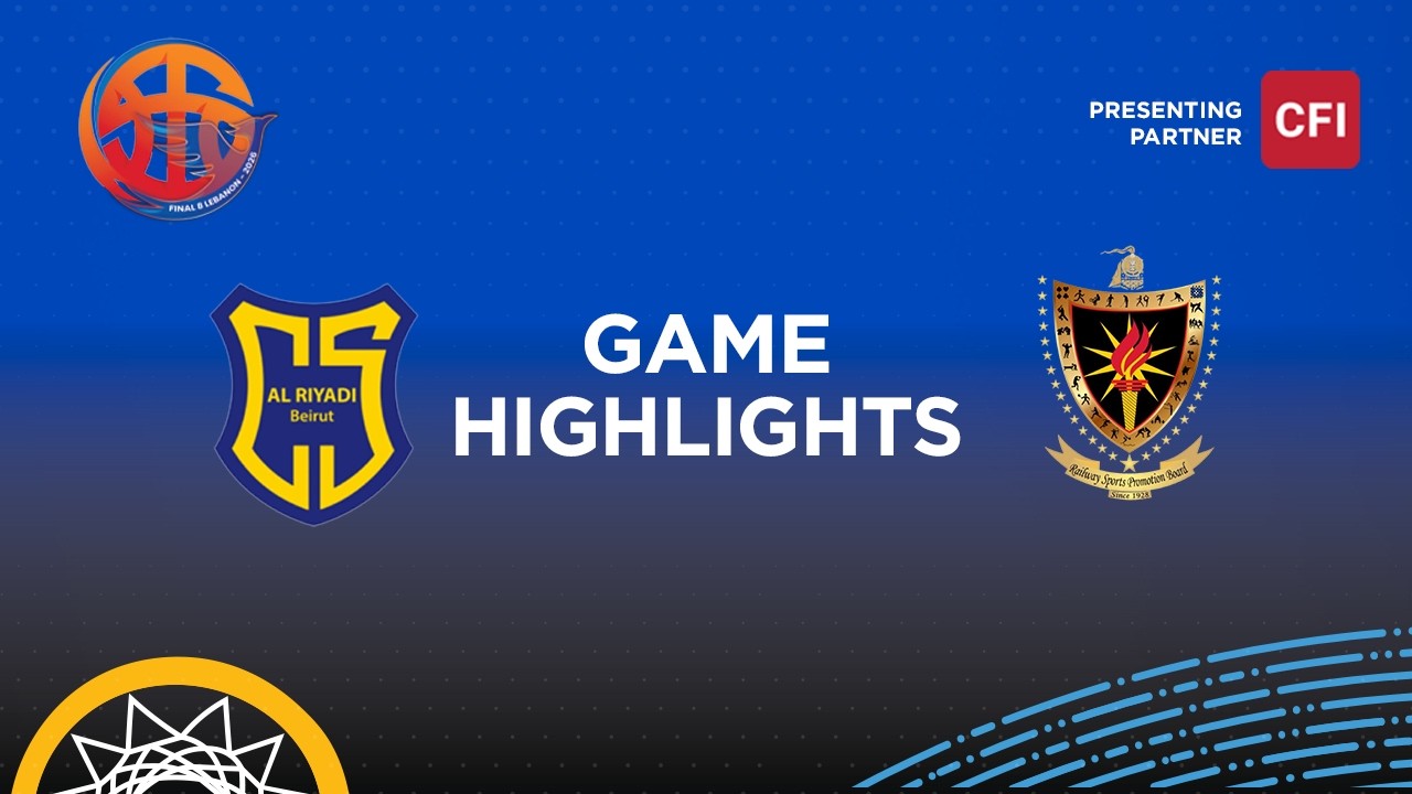FIBA WASL 25/26 FINAL 8 | AL RIYADI BEIRUT CLUB VS INDIAN RAILWAYS | GAME HIGHLIGHTS