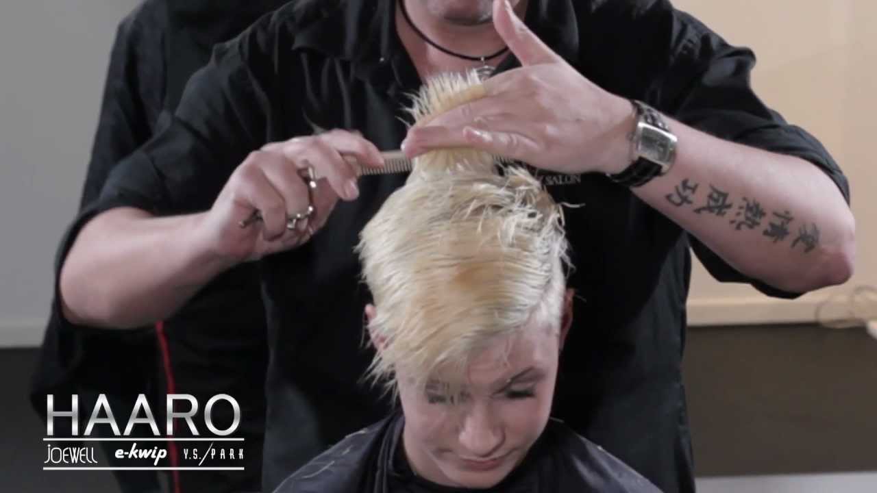 e-kwip Tex-Cut Schneidetechnik Friseurschere / Cutting technique hairdressing scissors