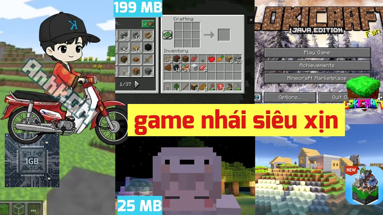 Game nhái Minecraft siêu xịn giống 99% siêu nhẹ cho máy yếu