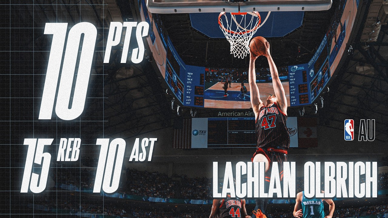 LACHLAN OLBRICH TRIPLE-DOUBLE!!