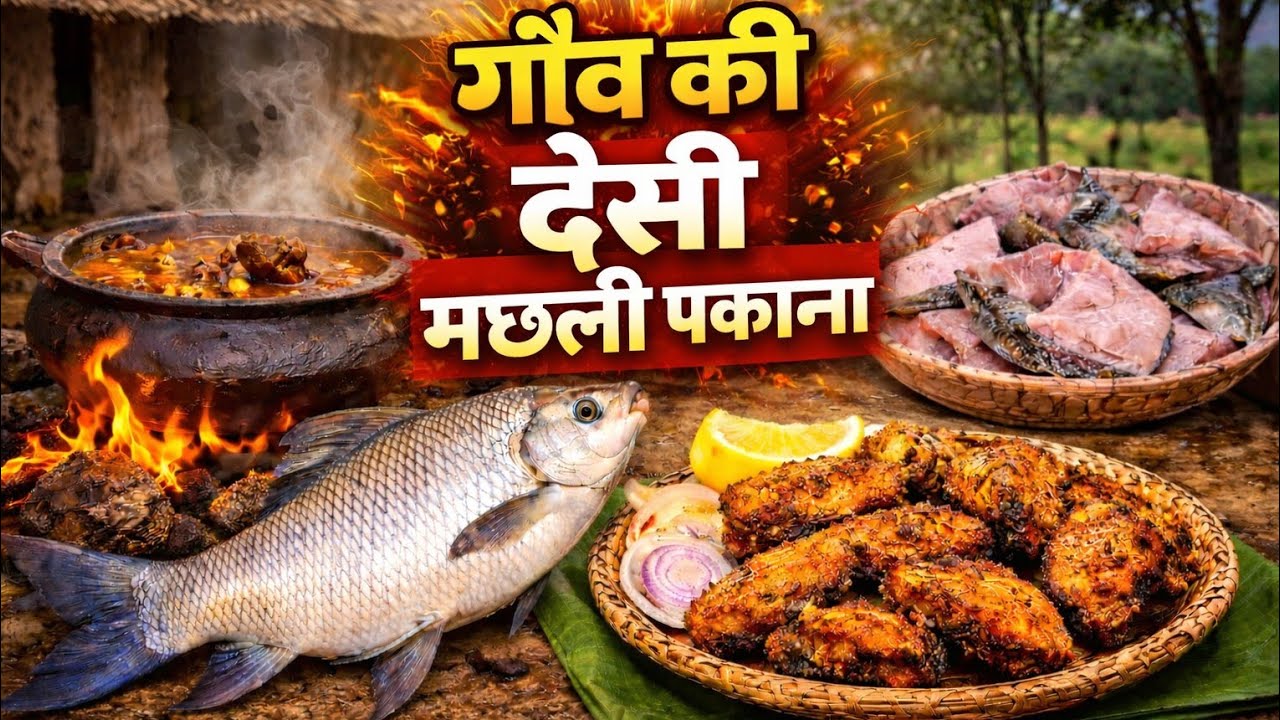 Village Style Desi Fish Cooking | Traditional Indian Fish Recipe 🐟🔥
