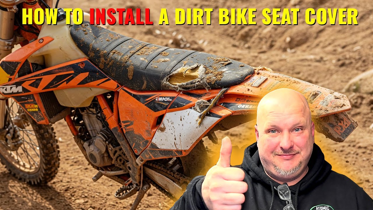 How to Install a Seat Cover on a KTM Dirt Bike! 🔧 Step-by-Step Guide | Atomic Cycle Works