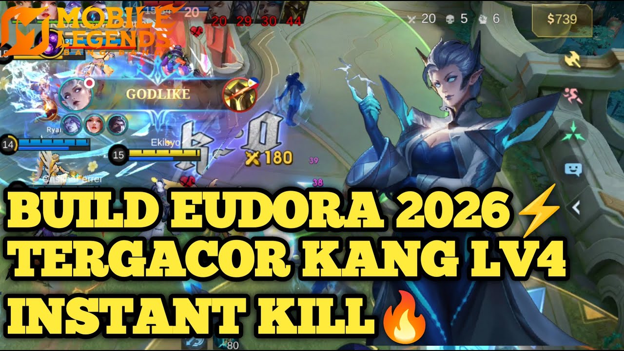 MLBB :⚡Eudora Revamp 2026 Langsung Coba Guys Build Dan Emblem Di video🔥