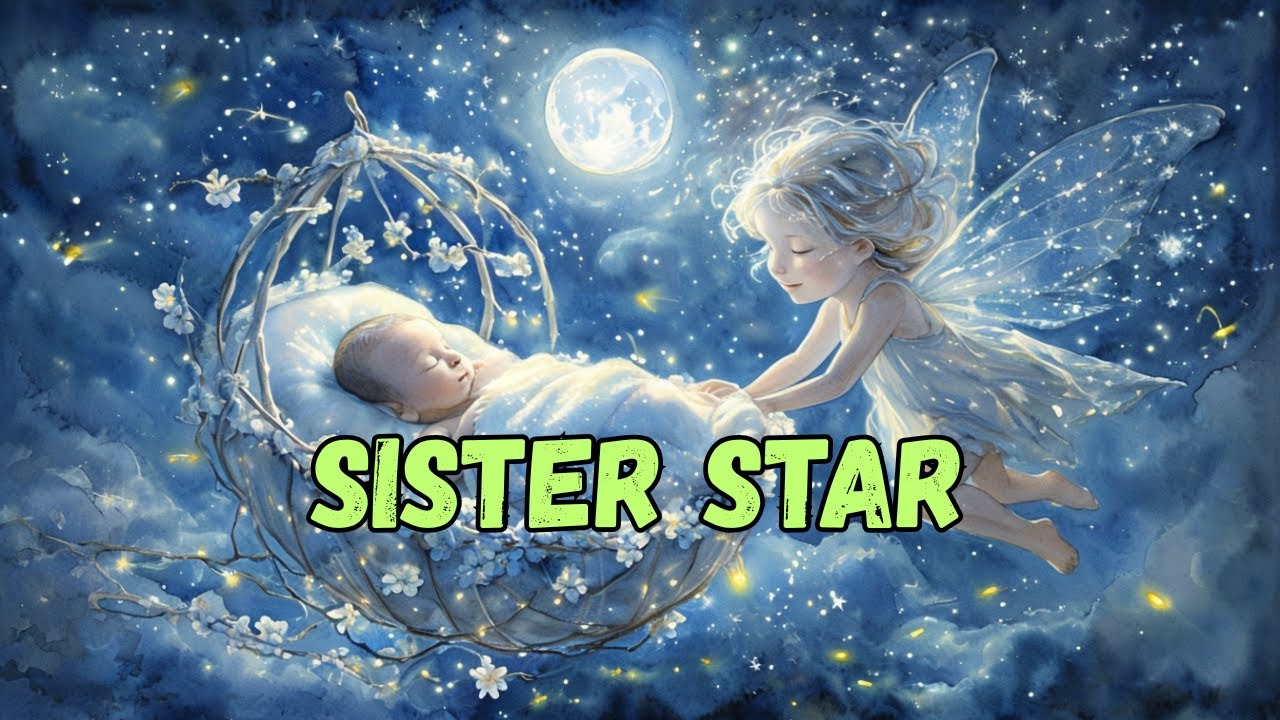 Sister Star  🌙✨ | Lullaby for babies 🌛🎵