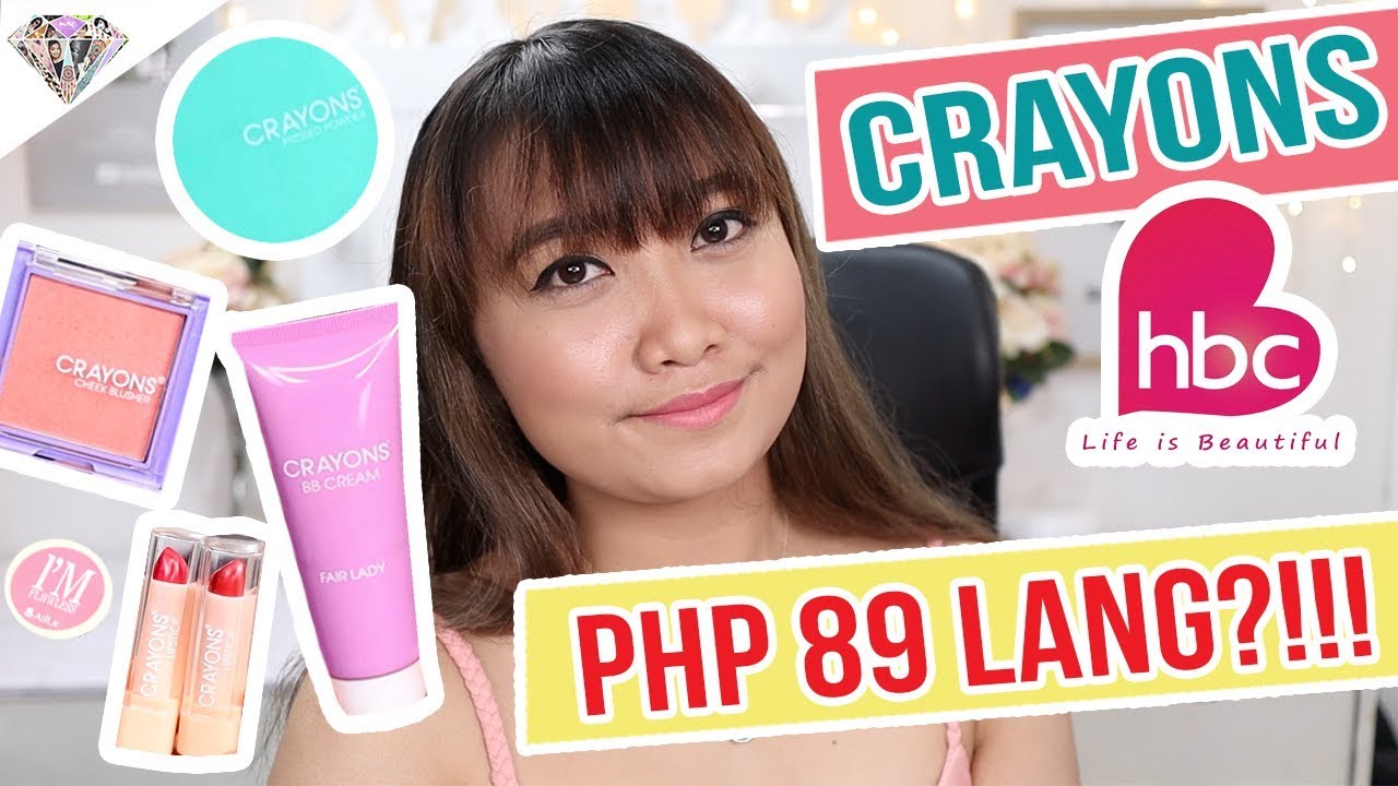 KALOKA! ₱89 FULL COVERAGE NA BB CREAM?!!! CRAYONS BY HBC REVIEW | MAKEUP FOR STUDENTS | #5