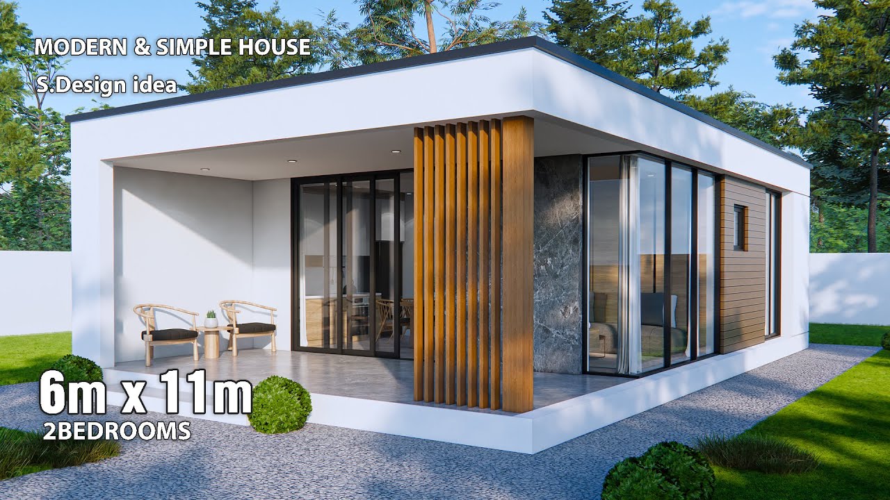 Simple and modern House | 6m x 11m (66sqm) Box type