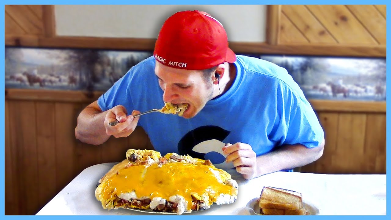 GIANT 12 EGG BREAKFAST OMELET CHALLENGE IN WISCONSIN!!!