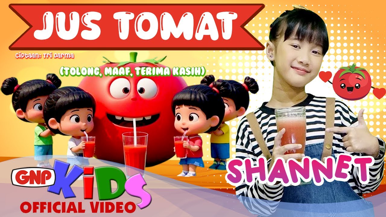 Jus Tomat - Shannet | Lagu Anak - Official Music Video