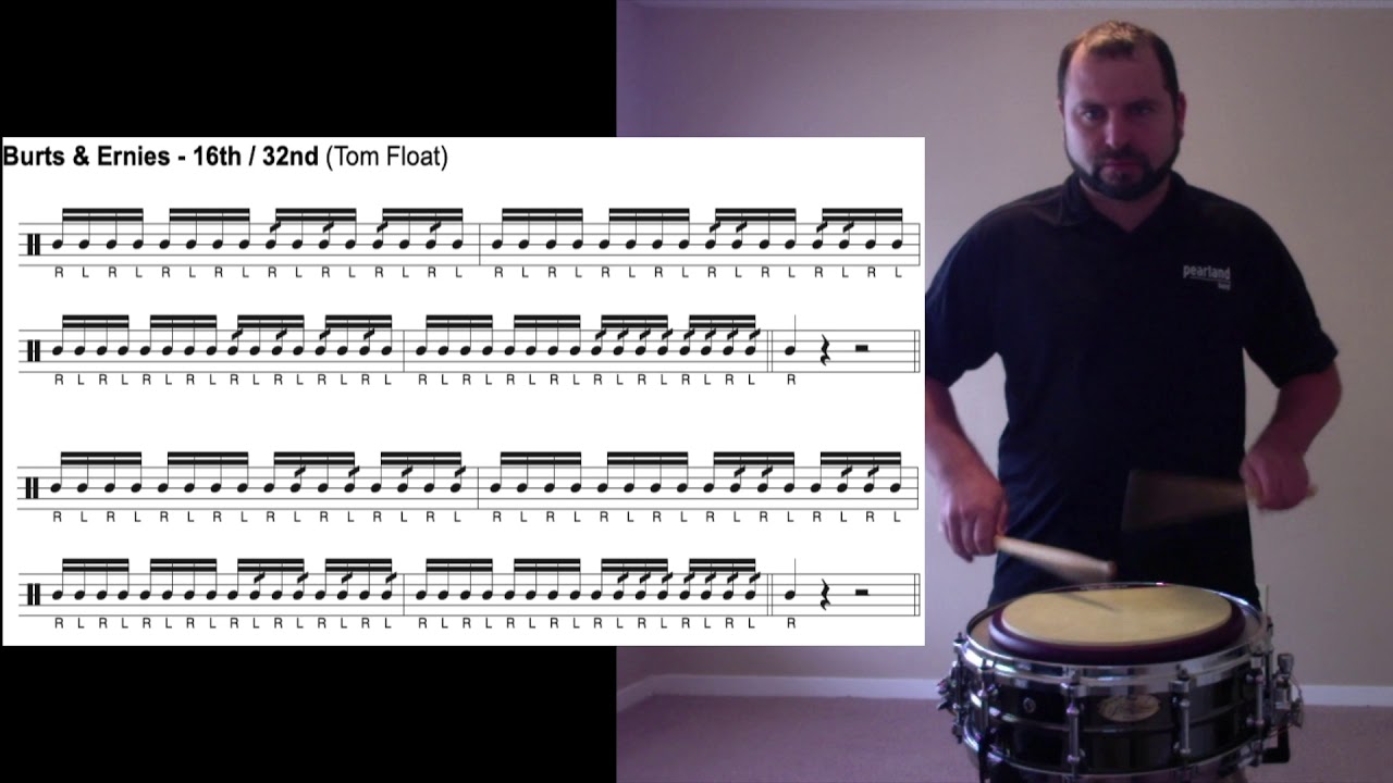 130   140   Bpm Berts & Ernies 16th Note Rolls Advanced Level