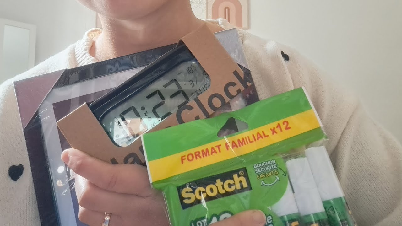 asmr nouvelles et retour de courses