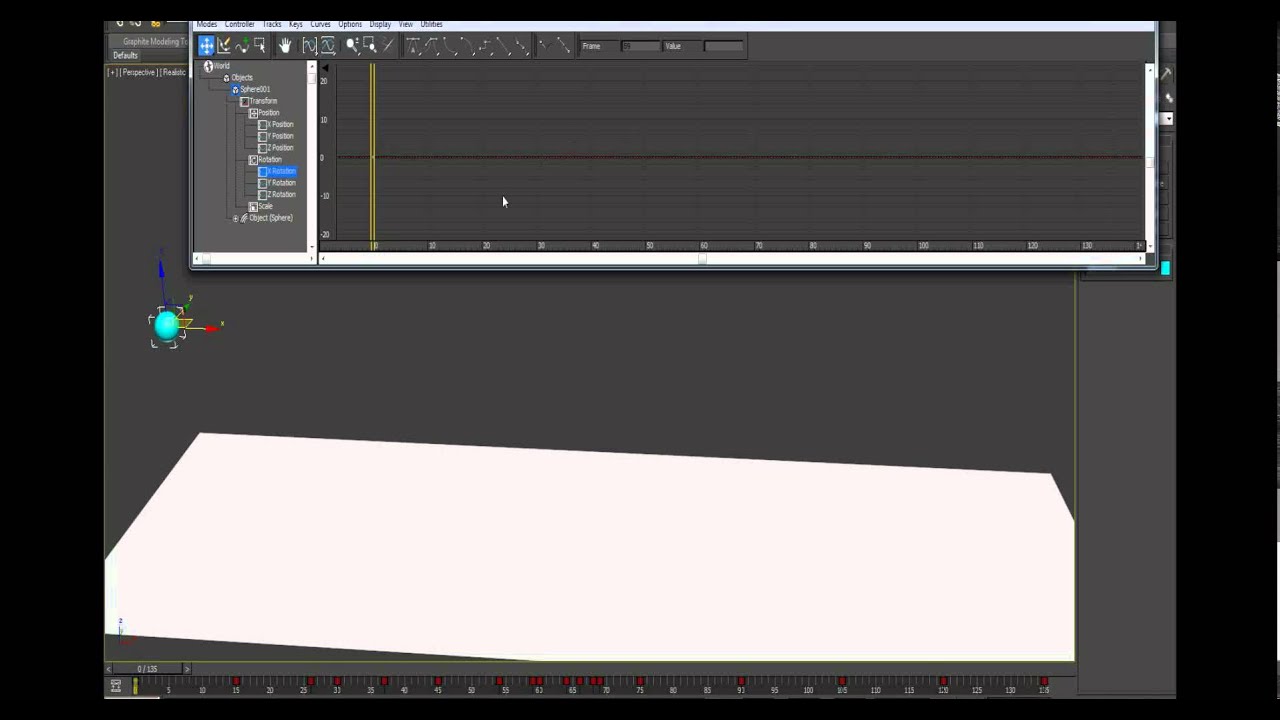 Kurs 3D Studio Max 2012 - Animacja odbijającej piłki  Lekcja nr.4