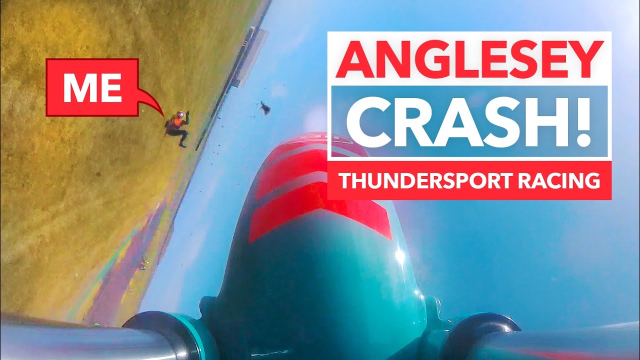 Big crash💥Anglesey Track - Thundersport CB500 