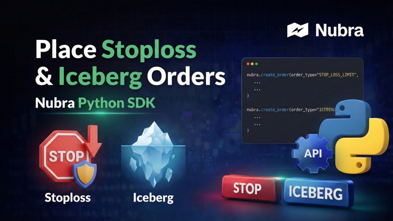 Place Stoploss and Iceberg Orders with Nubra APIs