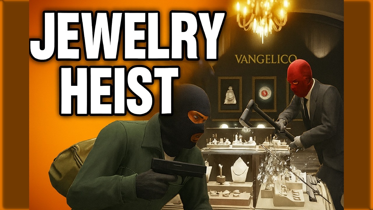 GTA V Jewelry Heist  IS  Absolute Chaos!