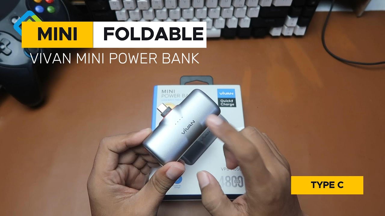 Review Power Bank MINI yang bisa DILIPAT Konektornya, Vivan VPB A05C