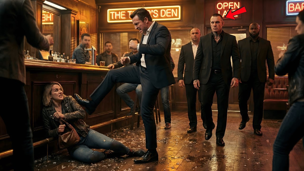 Unaware His Poor, Abandoned Ex Is Now Married To a Mafia Boss, He Kicked Her At The Bar