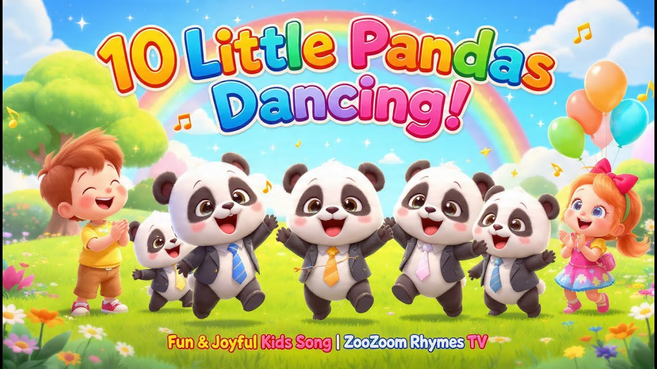 10 Happy Pandas – Counting, Singing & Playing Together!