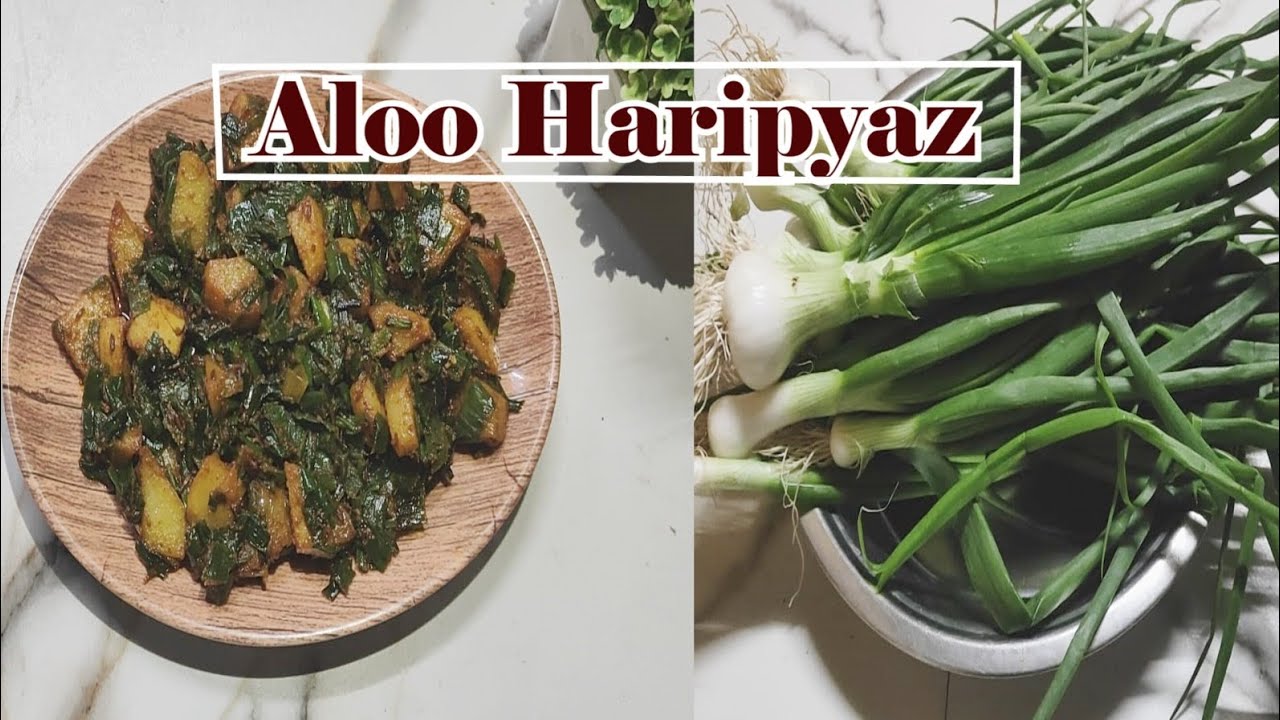 Hari Piyaz Aloo Fry | piyaz Ki Patti Aloo | Spring Onien recipe 