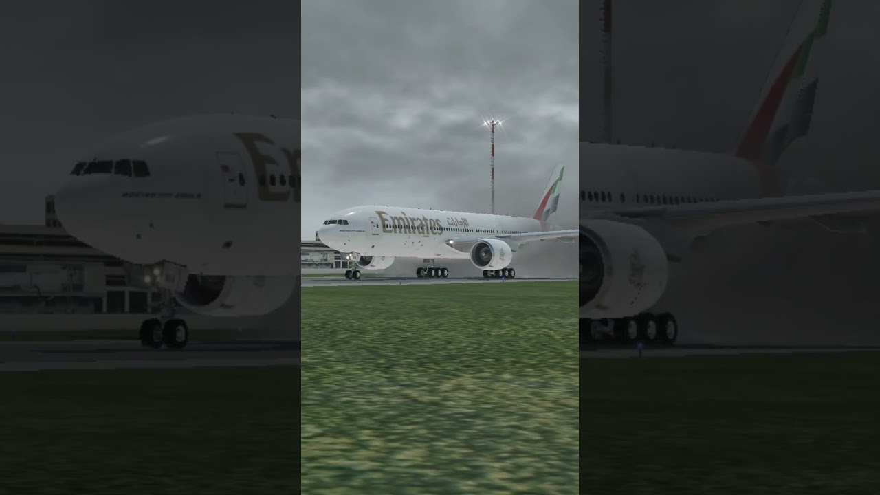 Emirates Taxi to Runway #runway #takeoff #aviation #airplanes #virtualaviation #shortvideo #shorts
