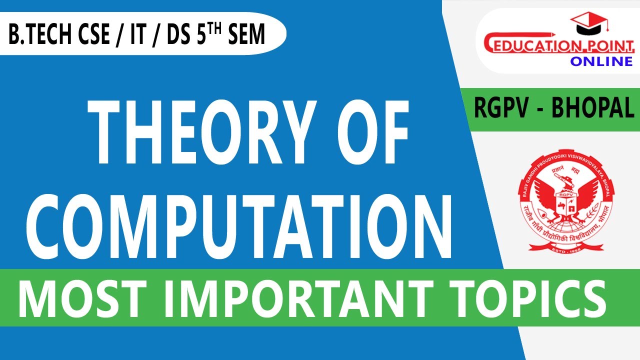 RGPV Theory of Computation (TOC) Most Important Topics | RGPV B.Tech CSE / IT / DS 5th Sem