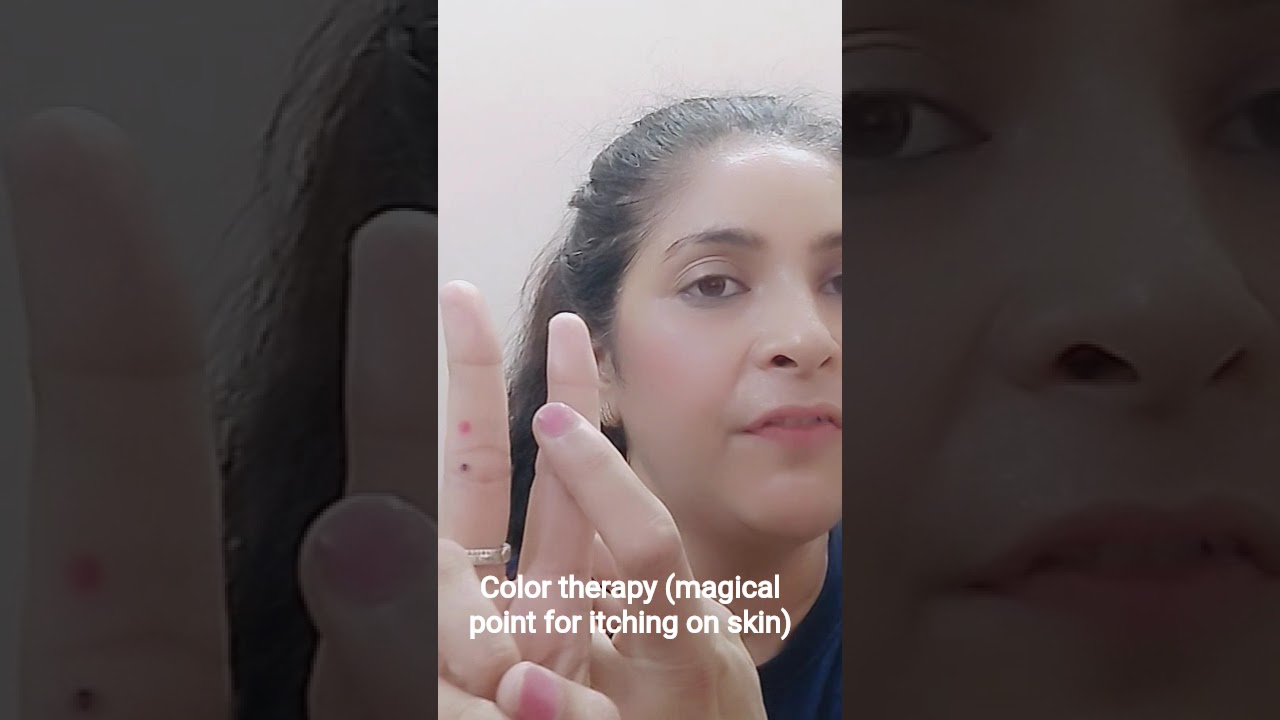 Magical point ( color therapy) for itchy skin