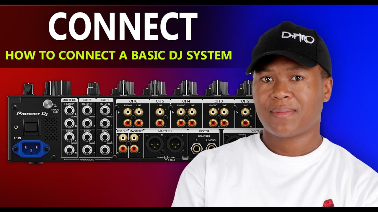 How to connect a basic DJ system