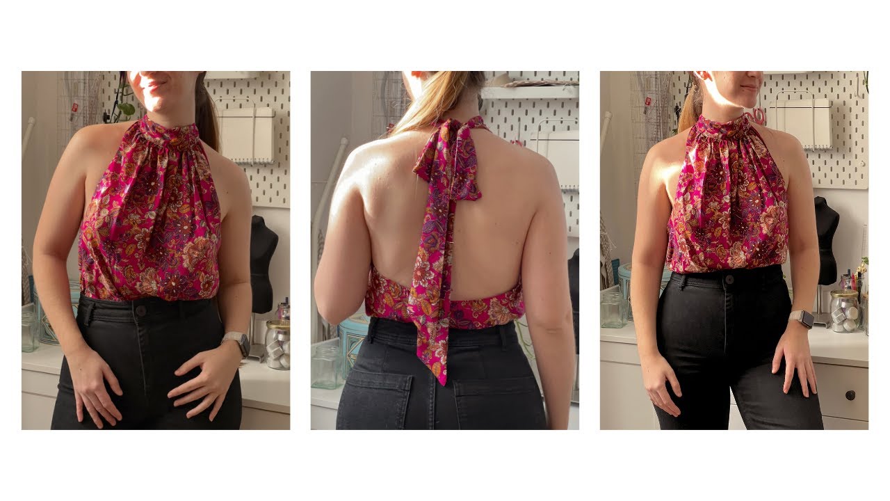 Blusa cuello halter // PATRÓN