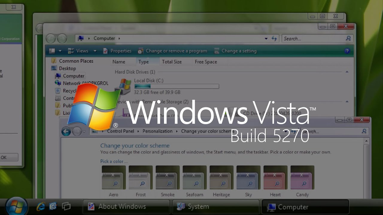 Windows Vista Beta 2 Build 5270 with Aero Glass