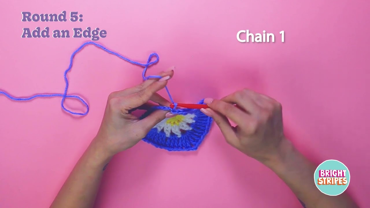 Bright Stripes: How to Crochet a Flower Bag