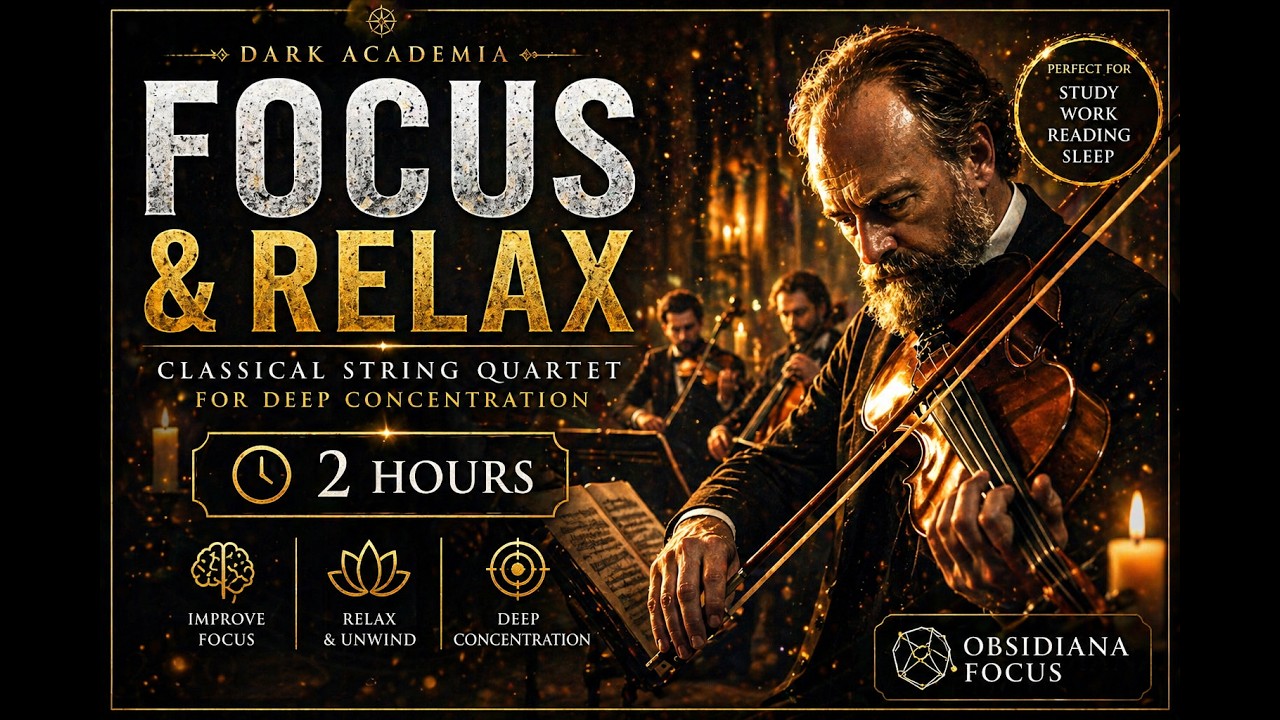 Beautifully Dark Classical Music for Deep Focus Studying and Concentration — Obsidiana Focus